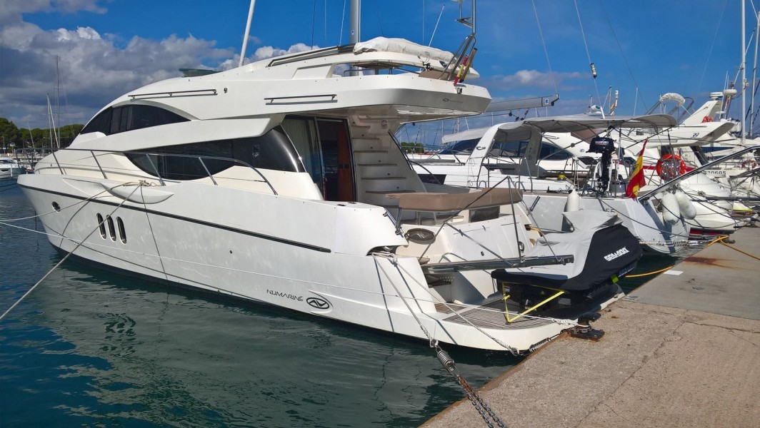 Yacht docked in the harbor